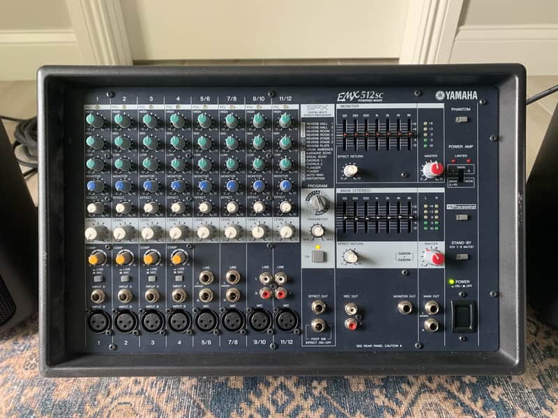 Yamaha EMX512SC 12 Channel 500-Watt Powered Analog Mixer | Reverb