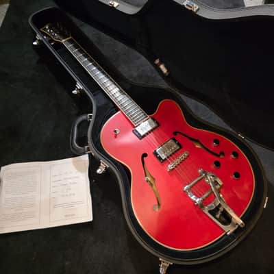 Hofner President Gold Label Custom Shop Cherry Red image 3