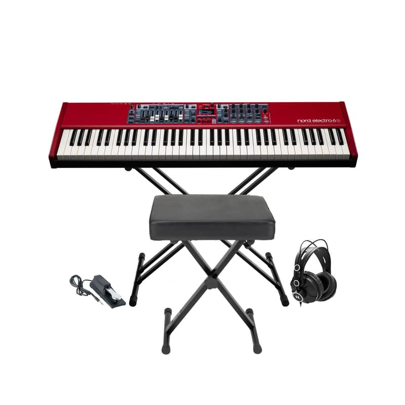 Nord Electro 6D 73 Key Semi-Weighted Action Keyboard w/ Headphones, Bench Bundle image 1