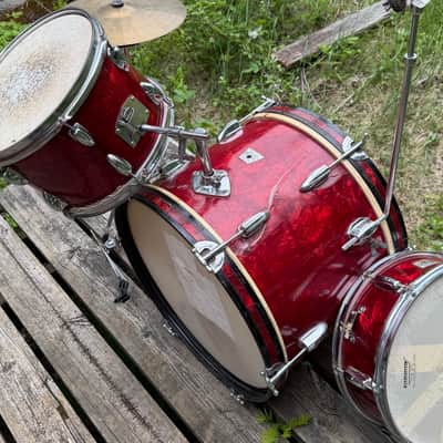 Majestic Semi Pro 1965 - Red Pearl 3-piece w/hardware imagen 4