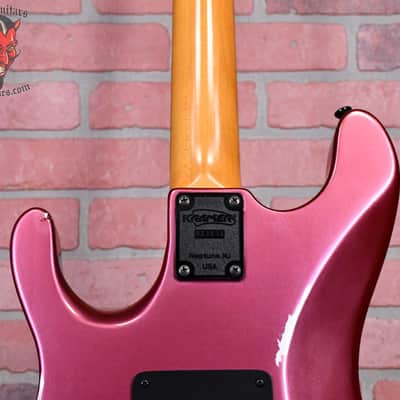 Kramer NightSwan Metallic Muted Pink MIJ 1987-1990 w/ Kramer Gig bag image 10