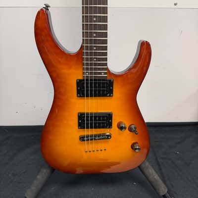 Used ESP LTD MH-100QMNT Electric Guitar Amber Sunburst image 7