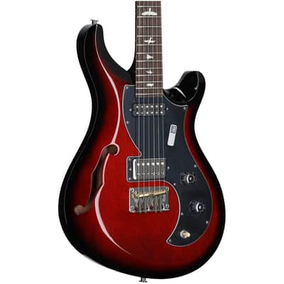 PRS Paul Reed Smith S2 Vela Semi-Hollowbody Electric Guitar (with Gig Bag), Scarlet Sunburst image 1