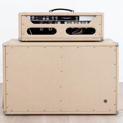1962 Fender Bandmaster Vintage Pre-CBS Tube Amp Blonde w/ 2x12 Cab, Oxford 12L6, Victoria Covers image 7