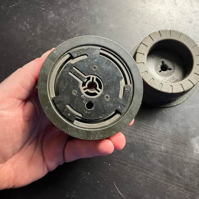 SET OF 2 TEAC TZ- 612 10.5" Large Reel to Reel Hub Adapters TASCAM AKAI PIONEER REVOX image 3