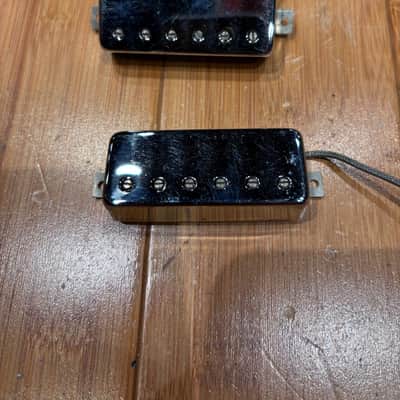 Gibson Les Paul Deluxe Mini Humbucker Pickups(PAIR) Chrome 1979 - Chrome image 4