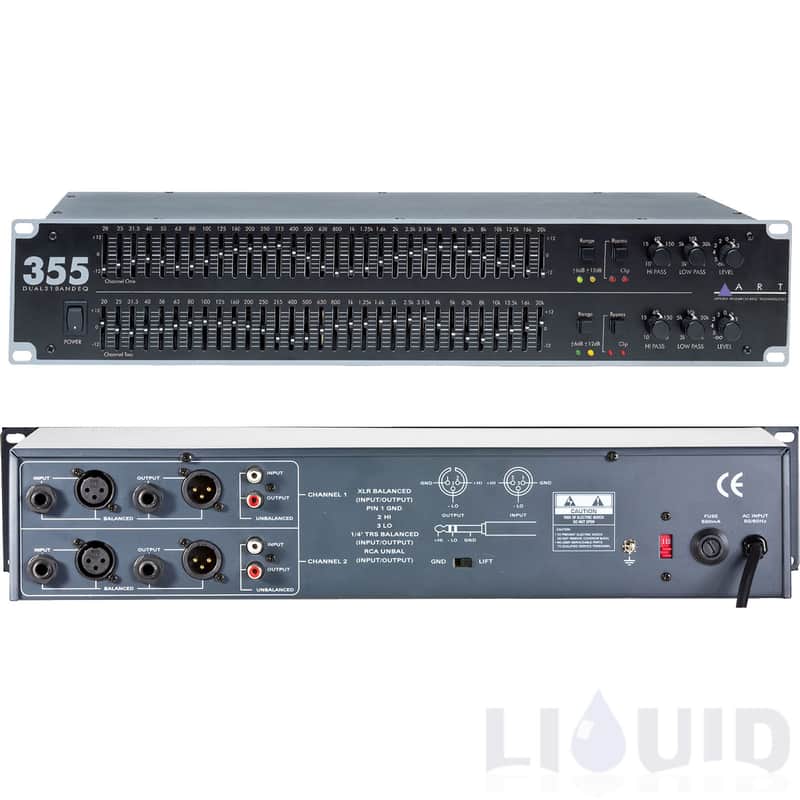 ART EQ-355 Dual 31-band Graphic EQ with Balanced and Unbalanced IO image 1