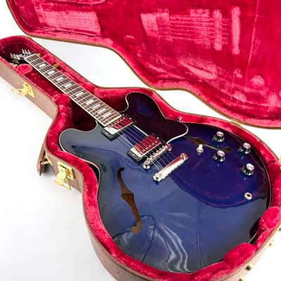 2024 Gibson ES-335 Figured – Deep Ocean Burst image 1
