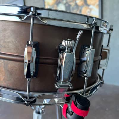 Ludwig LC663 6.5x14" Natural Patina Copper Phonic Snare Drum w/ Video Link image 5
