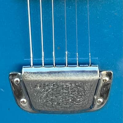 Vintage 1960s Kingston Kawai Teisco Swinga Style~S1T Hound Dog Offset Dbl Cutaway Guitar Ocean Blue All Original! ** SEE VIDEO** image 8