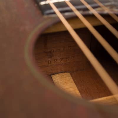 C. F. Martin  0-15 Flat Top Acoustic Guitar (1942), ser. #82754, black tolex hard shell case. image 13