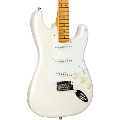 Fender Lincoln Brewster Signature Stratocaster Electric Guitar, Maple Fingerboard (with Case), Olympic White image 8