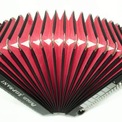 Paolo Soprani 5 Rows Button Accordion 120 Bass made in Italy, C Griff Professional Concert Accordeone de Botones for Adults, 2636 image 7