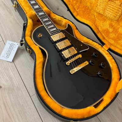 Gibson Custom 1957 Les Paul Custom Reissue VOS - Ebony 3-Pickup #222 image 14
