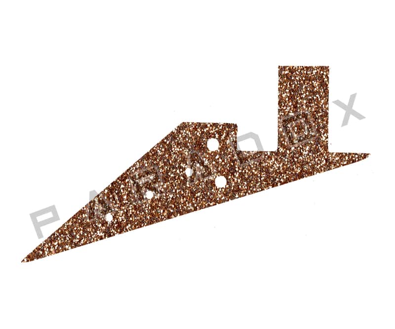 Custom Pickguard For 2000 - 2001 Made in Korea Epiphone '58 Korina Flying V 7-string - Rose Gold Sparkle Acrylic .112" image 1