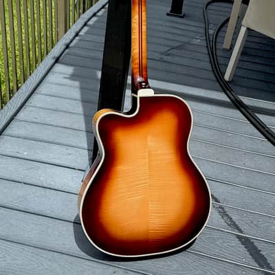 William Barker 17" Acoustic Arch Top 1977 - stunning untouched original 1 of 120 ever all w/a Factory DeArmond ! image 5
