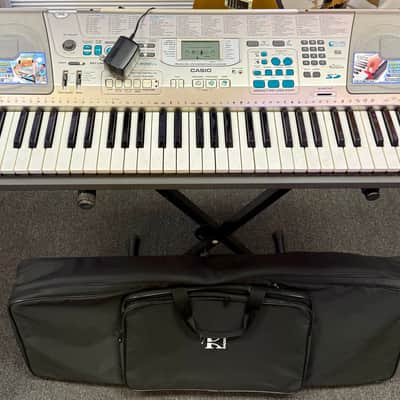 Casio LK-300TV 61 Lighted Key Electronic Keyboard with Stand and Bag - Pre Owned *Pickup Only*