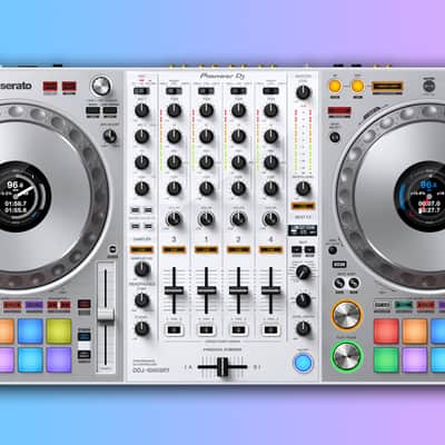 Pioneer DDJ-1000 SRT-W (Limited Edition White)  plus an Odyssey flight case image 1