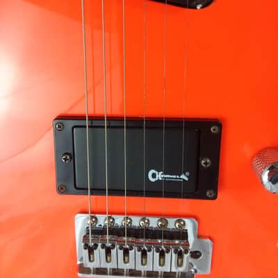 Charvette 100 by Charvel - 1990 Neon Orange image 9