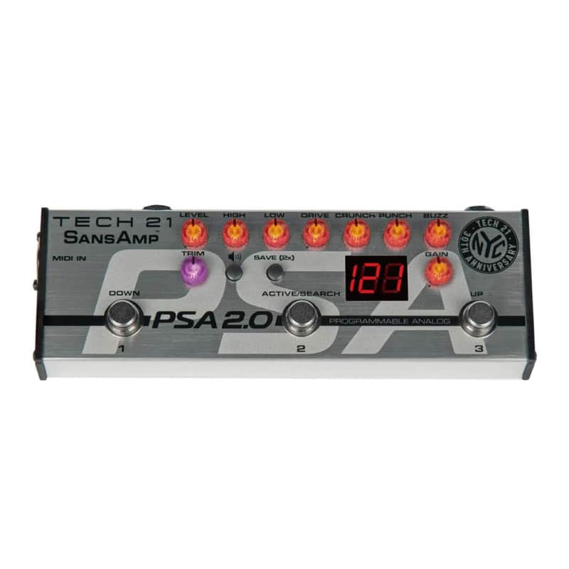 Tech 21 SansAmp PSA 2.0 Programmable Instrument Pre-Amp Pedal image 1