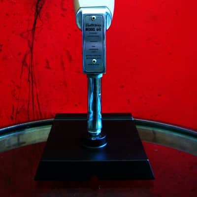Vintage 1960's Electro-Voice 641 Omnidirectional Dynamic Microphone w Atlas DS-2 model desk stand display prop repair 638 image 10