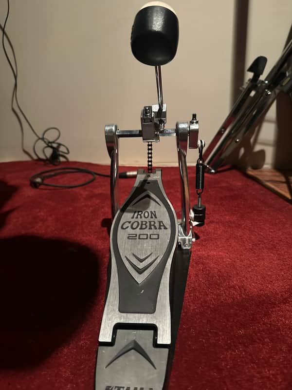 Tama HP200P Iron Cobra 200 Series Single Bass Drum Pedal 2010s - Black/Chrome