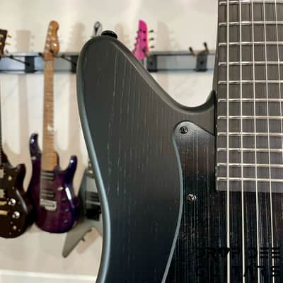 ESP LTD Alex Wade Signature AW-XJ7B Evertune Baritone 7-String Electric Guitar w/ Case (1348)-Open Grain Black Satin image 5