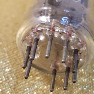 Tung-Sol Matched Pair (2) 12BH7A tNOS AT1000 TESTED Vacuum Tubes black plate 12BH7 dual triode 1950-1960 image 15