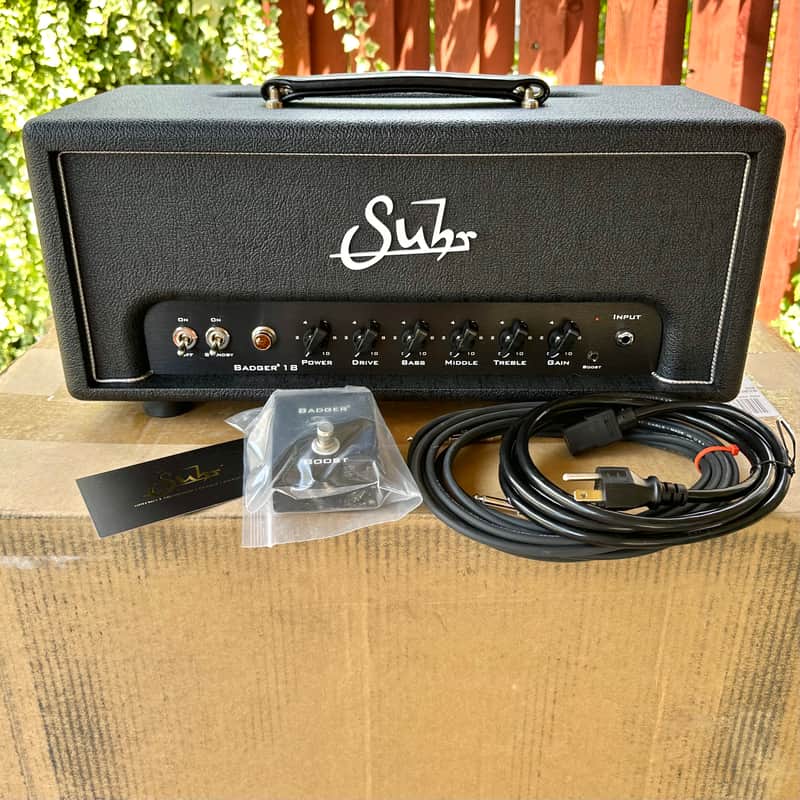 Suhr Badger 18 V2 18-Watt Guitar Amp Head 2016 - Present - Black image 1