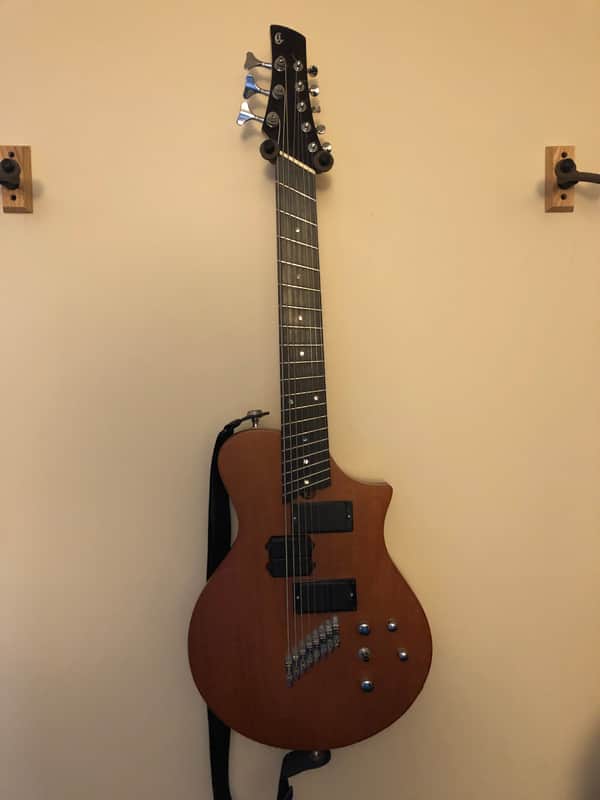 Wes Lambe Guitars 8S (8 string solidbody) 2007 Natural Mahogany image 1