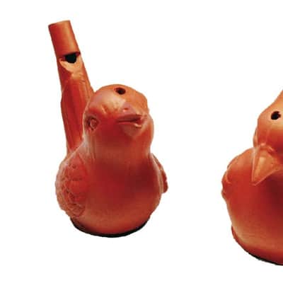 GOKI 15230 - COUPLE Water bird whistles clay bird ceramic image 3