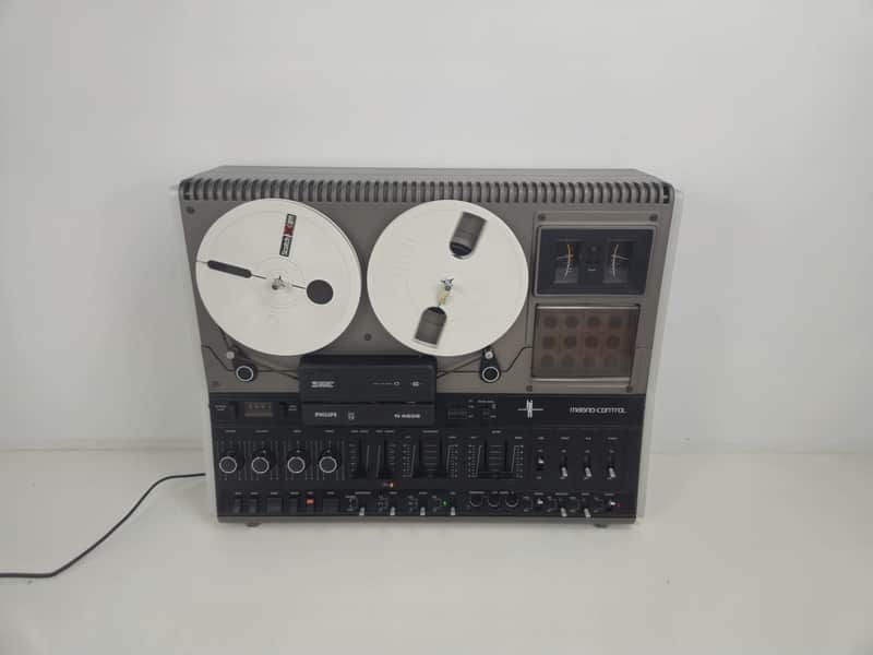 Philips - 4506 - Stereo Tape Deck - New belts - Dust cover image 1