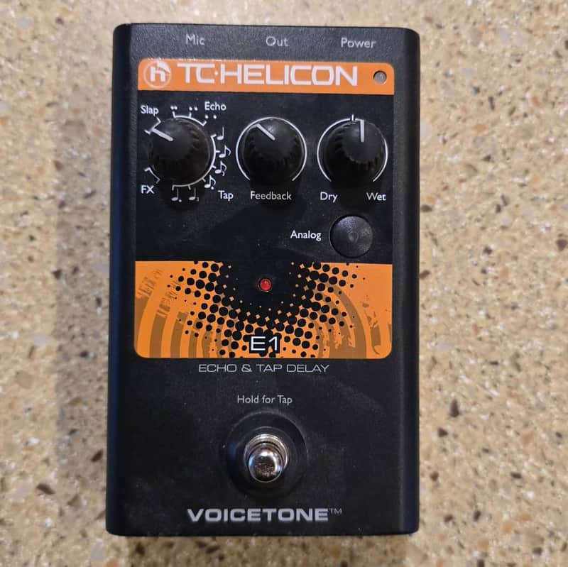 TC Helicon VoiceTone E1 Echo & Delay Vocal FX Pedal - Free Shipping - Offers Considered image 1