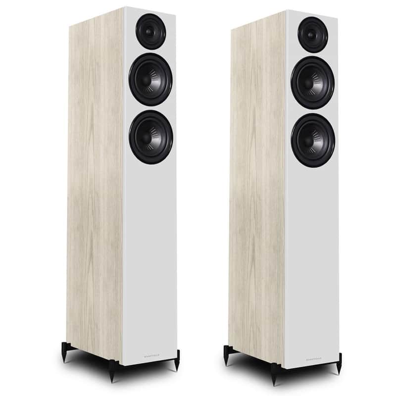Wharfedale Diamond 12.4 Floorstanding Speaker, Light Oak image 1