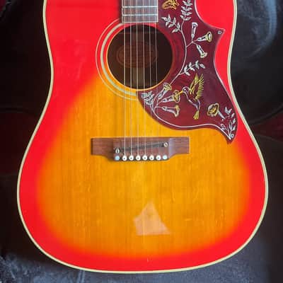 1968 Gibson Hummingbird Vintage Cherry Sunburst Collector Grade Rolling Stones RARE image 2