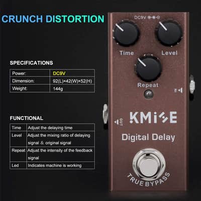 Digital Delay Electric Guitar Effect Pedal True Bypass image 4