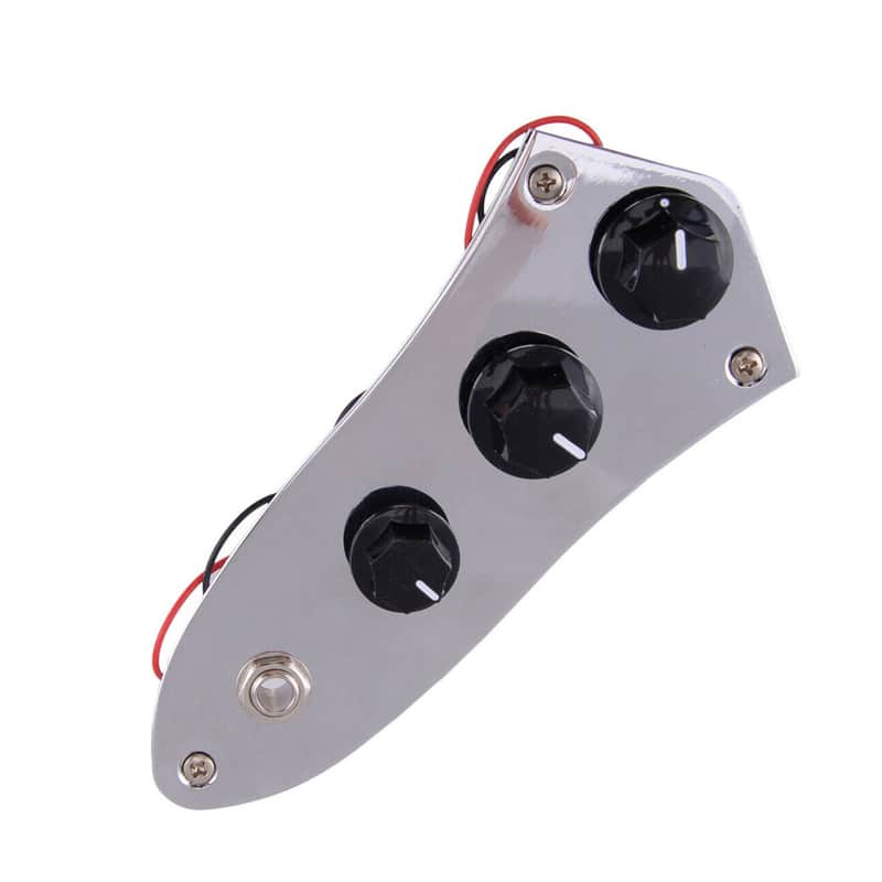 Jazz Bass Style Pre-Wired Control Plate image 1