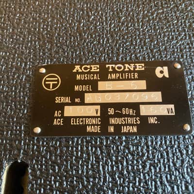 ACE TONE ACETONE 'BASS 6' BASS AMPLIFIER HEAD VINTAGE MIJ 1970s