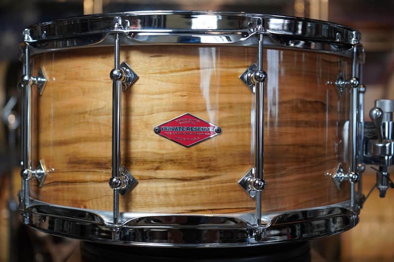 Craviotto Private Reserve Curly Ambrosia Maple Snare Drum - 14x7- 2016 New Old Stock! image 1
