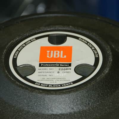 JBL 2206H Pro Series 8 ohms 12" Speaker Made in USA image 4