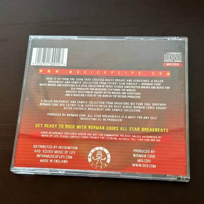 Norman Cook "All Star Breakbeats" Sample CD - 2000s - Red image 3