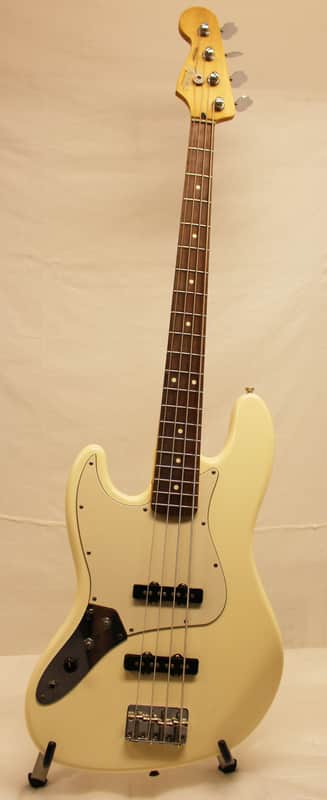 Fender Jazz Bass- Left Handed- MIM 1994 Aged Polar White image 1