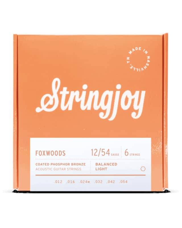 Stringjoy Foxwoods | Light Gauge (12-54) Coated Phosphor Bronze Acoustic Guitar Strings image 1