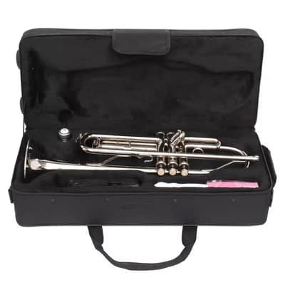 New Silver Student School Band Bb Trumpet W/ Casa Xmas Gift For Beginner image 2
