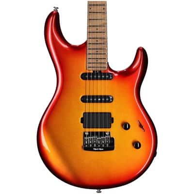 Ernie Ball Music Man Luke 4 HSS Electric Guitar, Fireball image 4