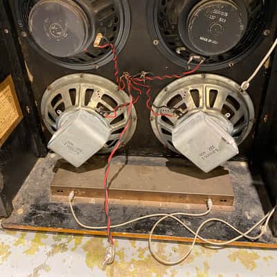Fender Black Panel Super Reverb 2-Channel 40-Watt 4x10" Guitar Combo Stripped 1965 image 7