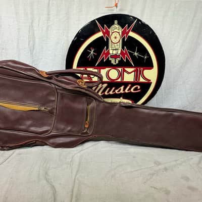 Artistic Products Company (Victoria) Vintage Plasti-Leather (Leather/Vinyl) Gig Bag 1950s - Brown image 1