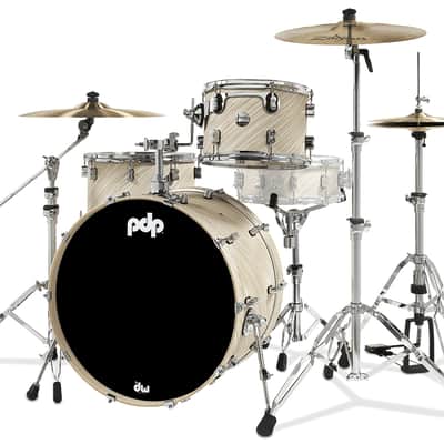 PDP Concept Maple Twisted Ivory Finish Ply Rock Drum Set PDCM24RKTI image 3