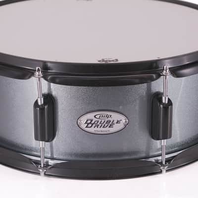PDP by DW Double Drive 14" x 5" Snare Drum – Gray Metal – Very Good image 1