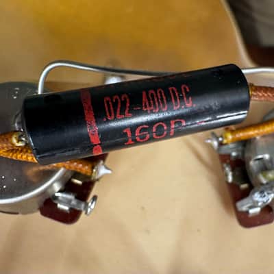1969 1970 Gibson Les Paul CTS 500K Harness Sprague Black Beauty .022 400V Capacitors pots potentiometer image 5